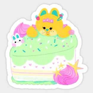 Kitty cake Sticker